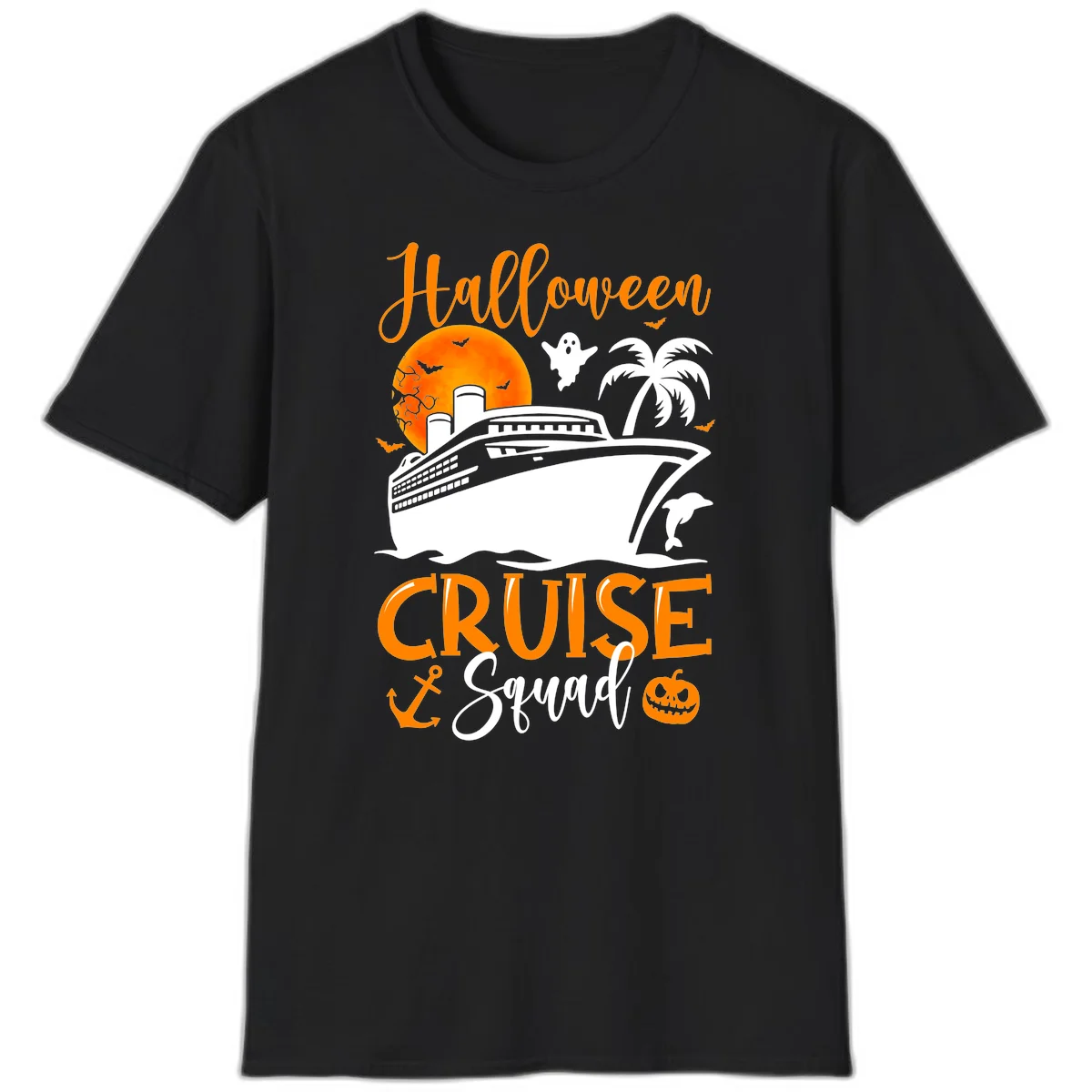 Halloween Cruise Squad T-Shirt in Black