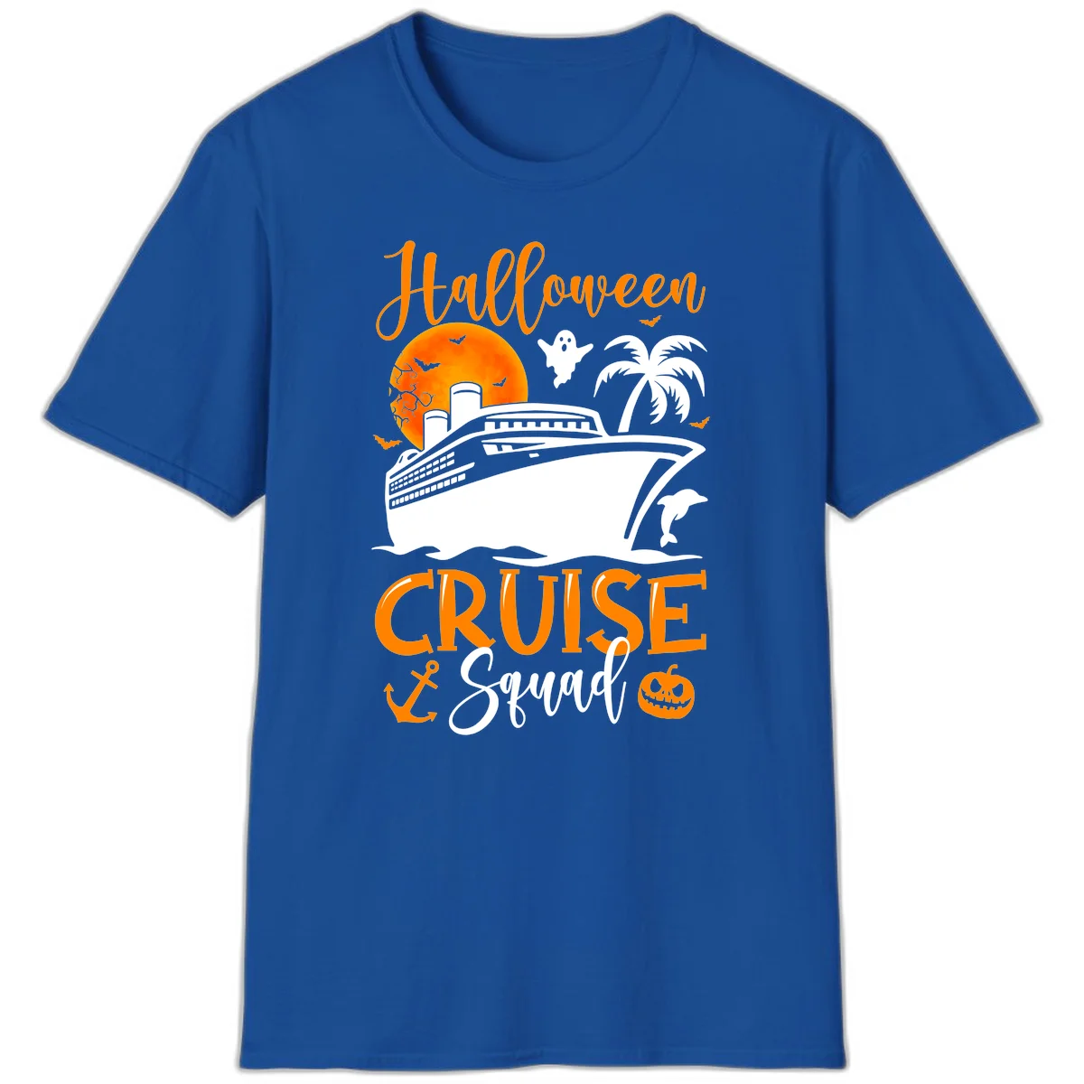 Halloween Cruise Squad T-Shirt in Royal