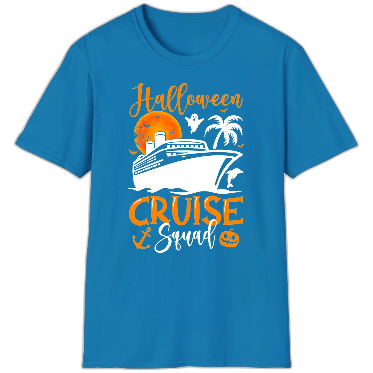 Halloween Cruise Squad T-Shirt in Sapphire