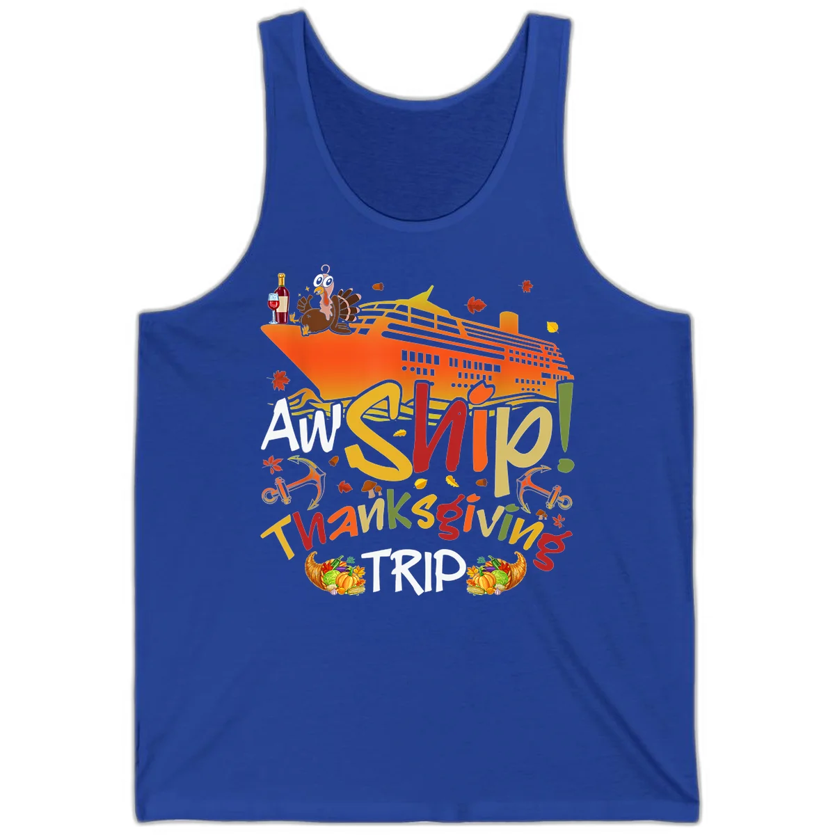 An Ship Thanksgiving Trip Tank in True Royal