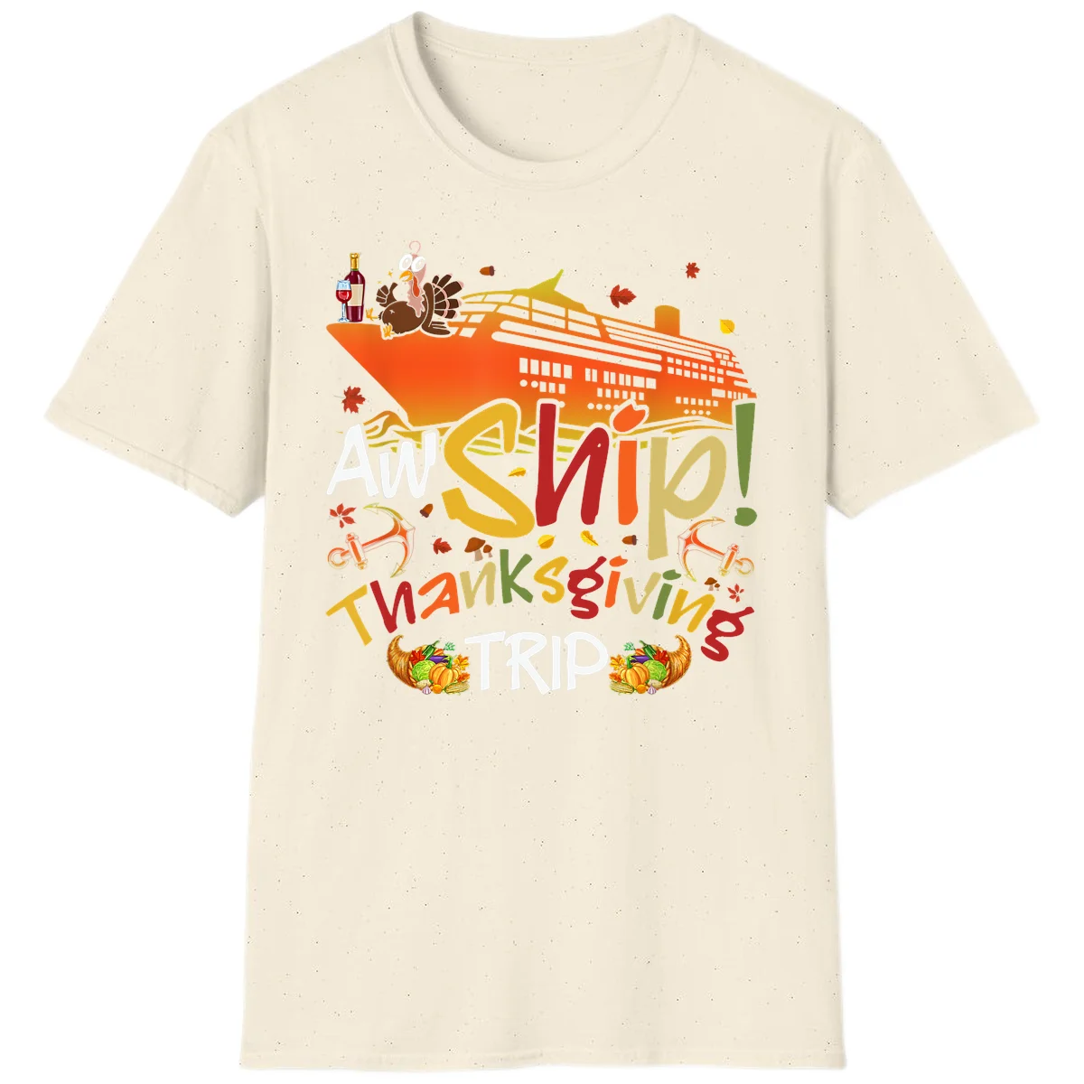An Ship Thanksgiving Trip T-Shirt in Natural