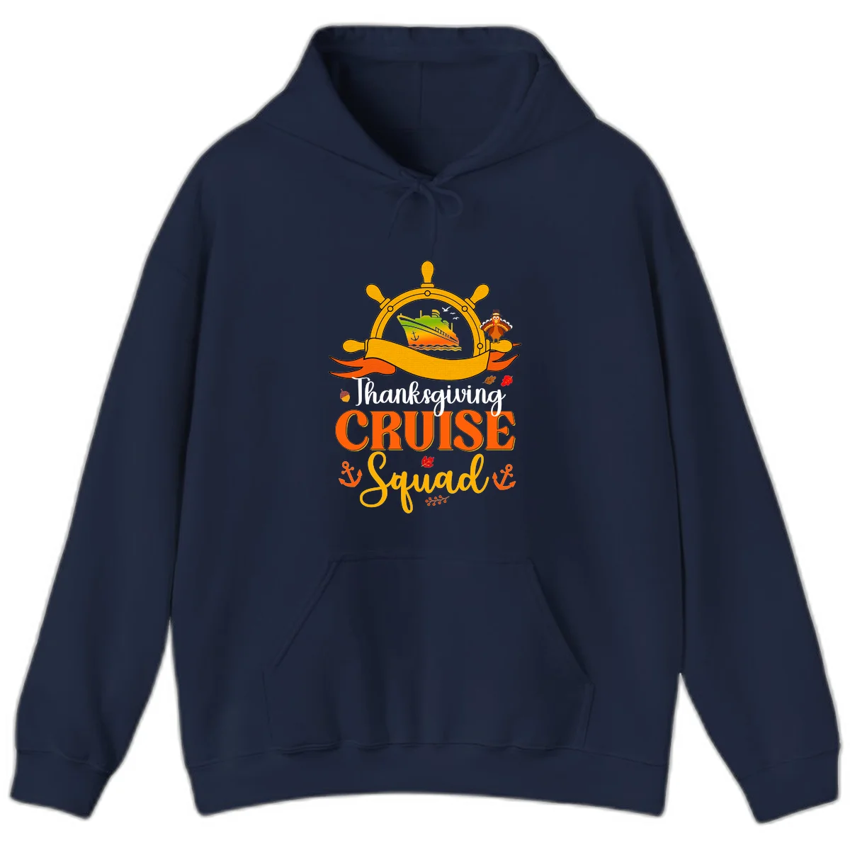 Thanksgiving Cruise Squad Hoodie in Navy