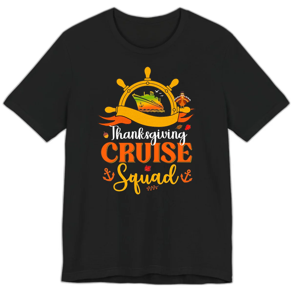 Thanksgiving Cruise Squad Premium T-Shirt in Black
