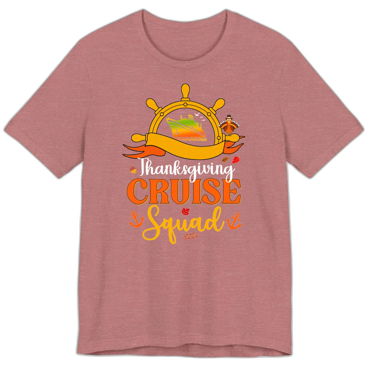 Thanksgiving Cruise Squad Premium T-Shirt in Heather Mauve