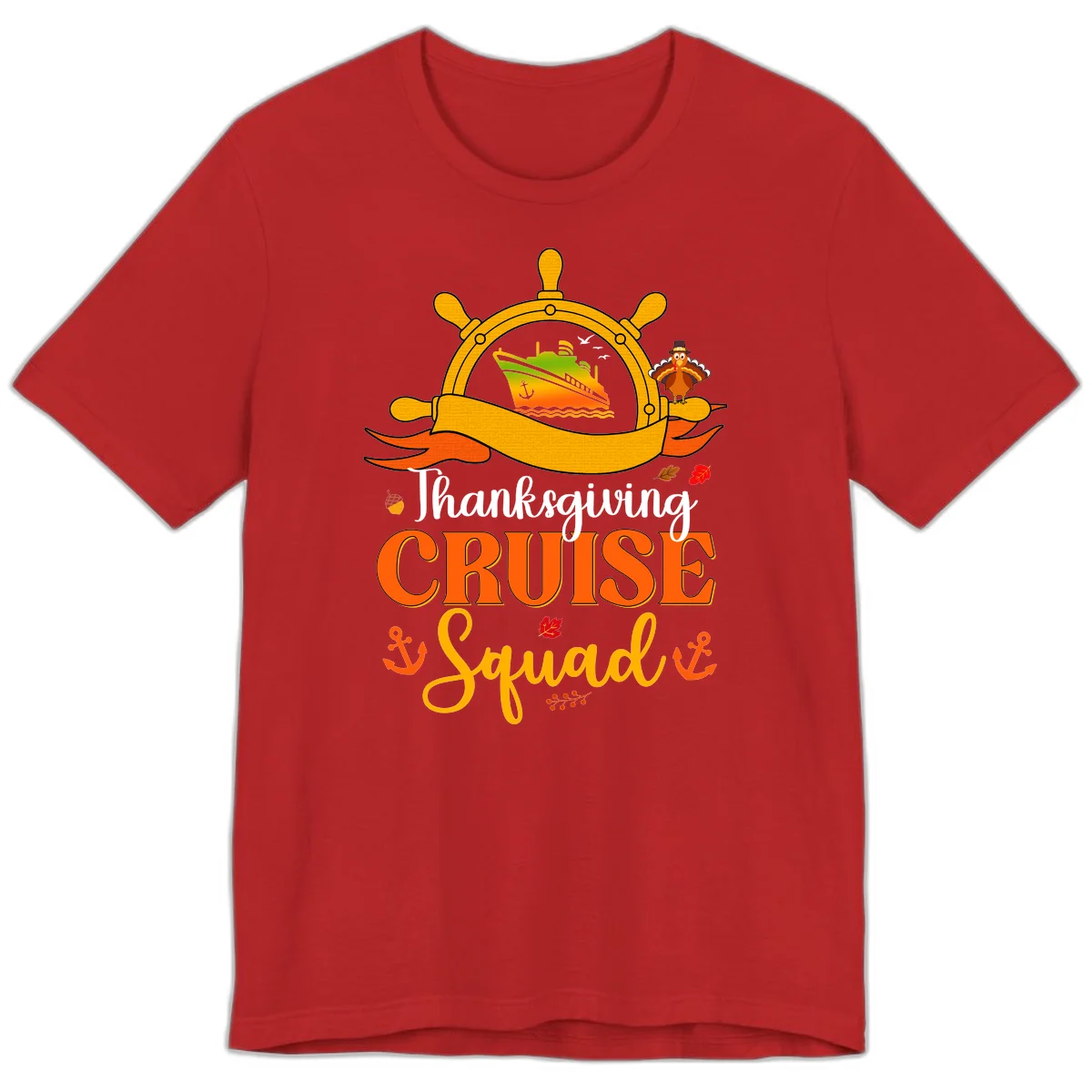 Thanksgiving Cruise Squad Premium T-Shirt in Red
