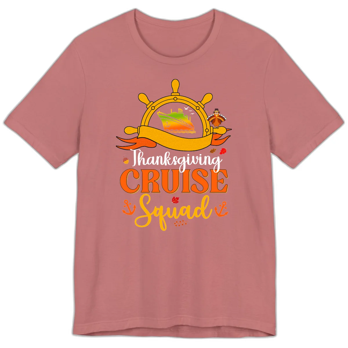 Thanksgiving Cruise Squad Premium T-Shirt in Mauve