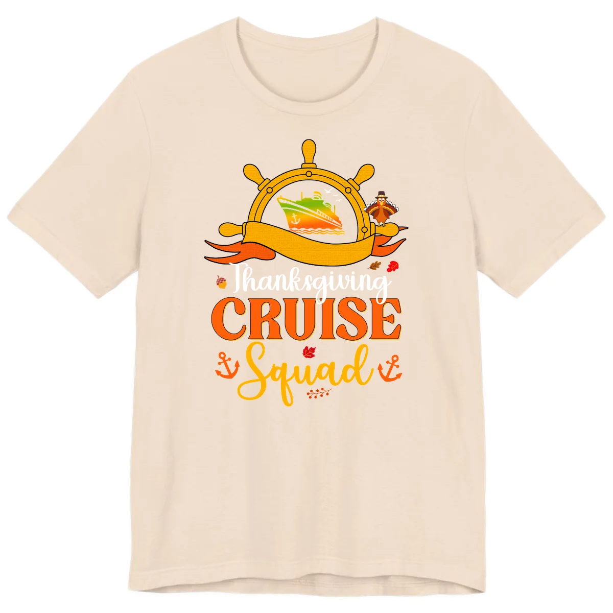 Thanksgiving Cruise Squad Premium T-Shirt in Soft Cream