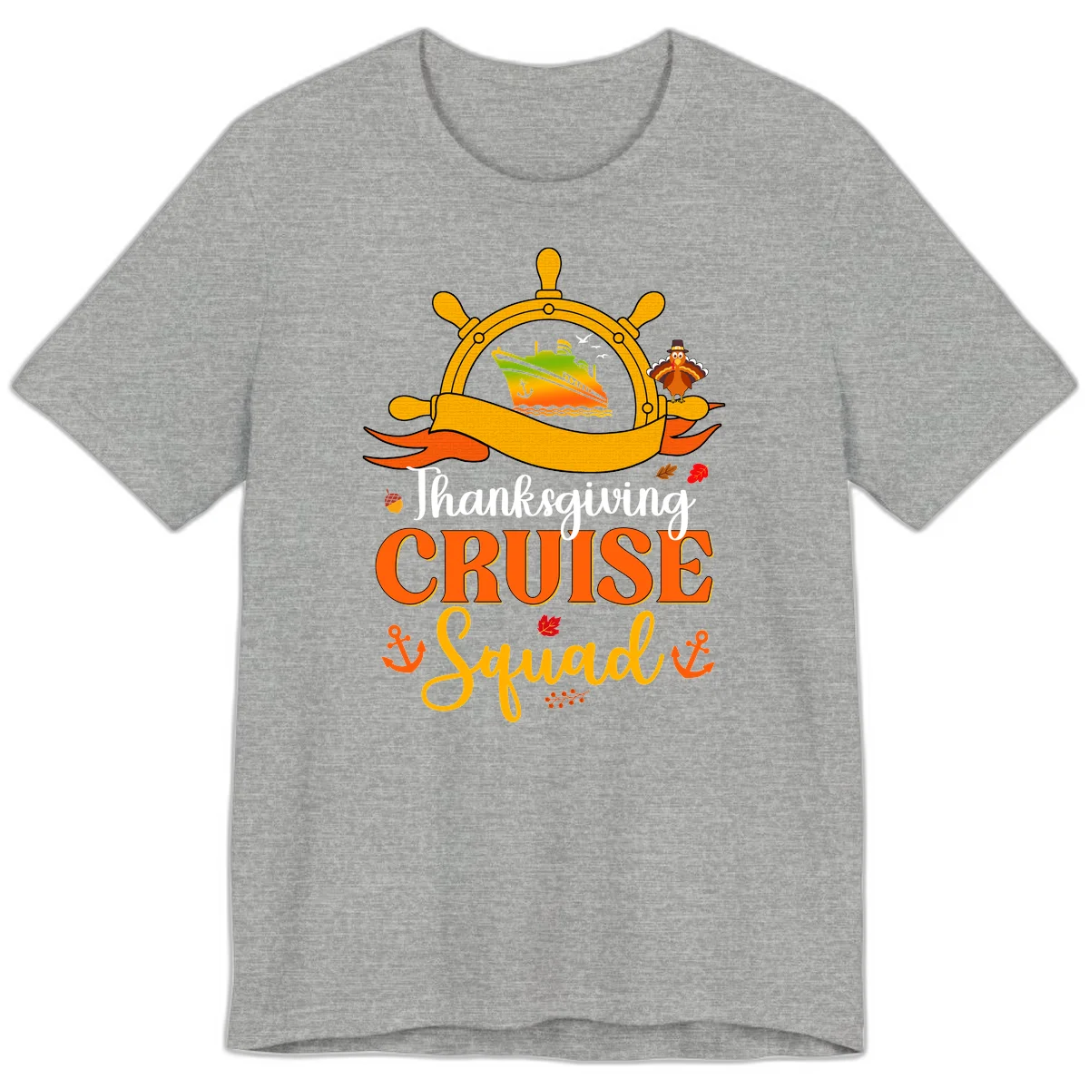 Thanksgiving Cruise Squad Premium T-Shirt in Athletic Heather