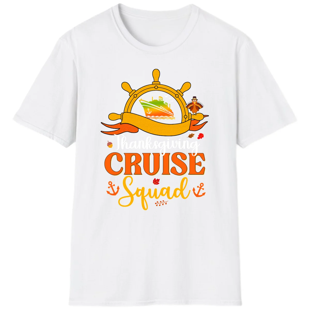 Thanksgiving Cruise Squad T-Shirt in White