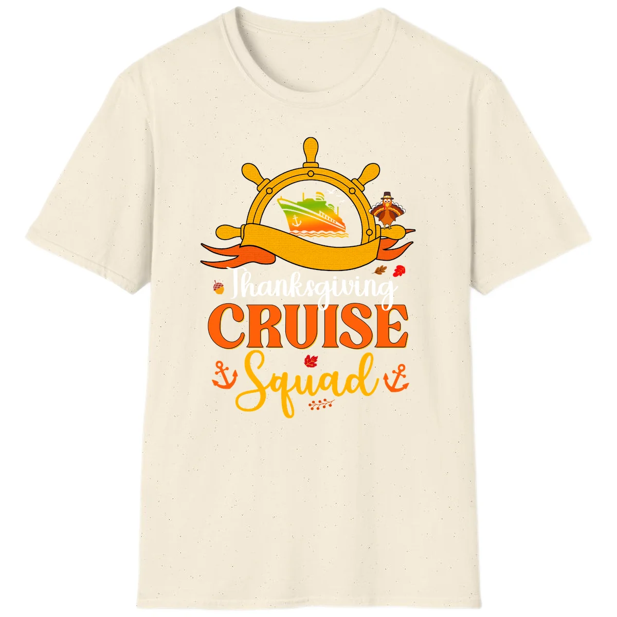 Thanksgiving Cruise Squad T-Shirt in Natural