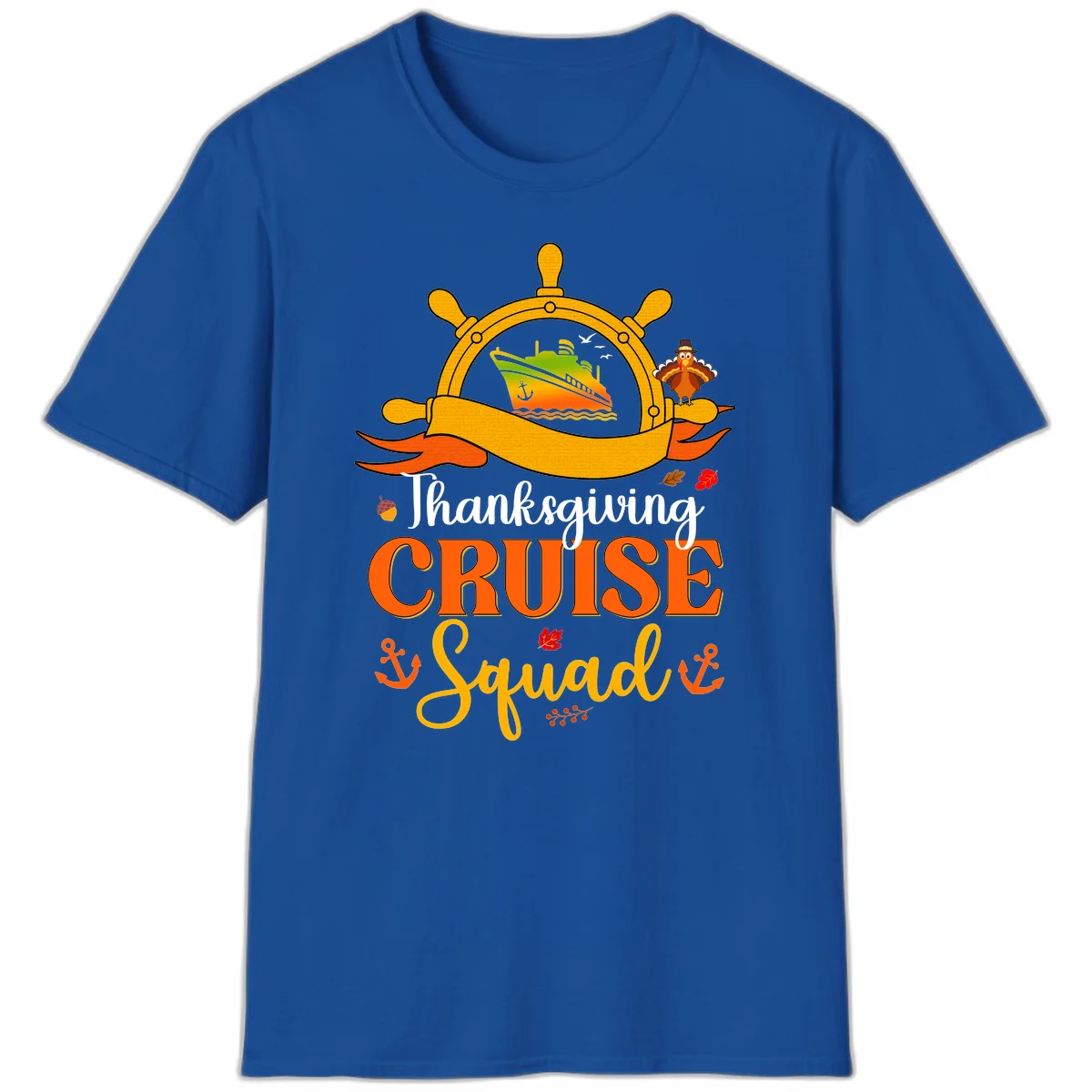 Thanksgiving Cruise Squad T-Shirt in Royal