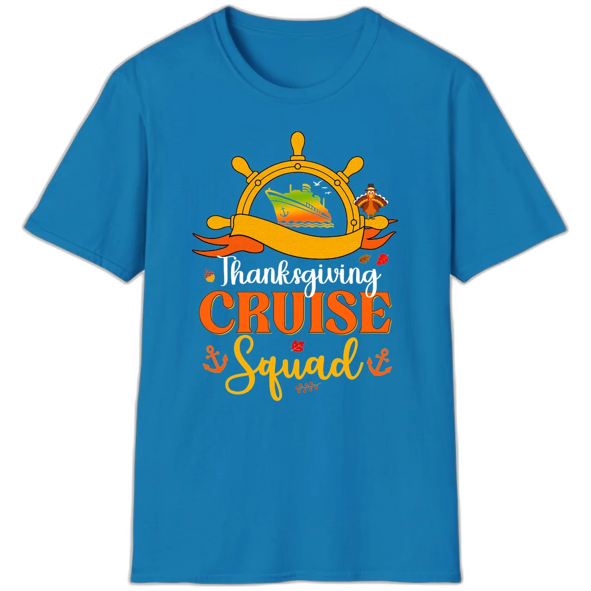 Thanksgiving Cruise Squad T-Shirt in Sapphire
