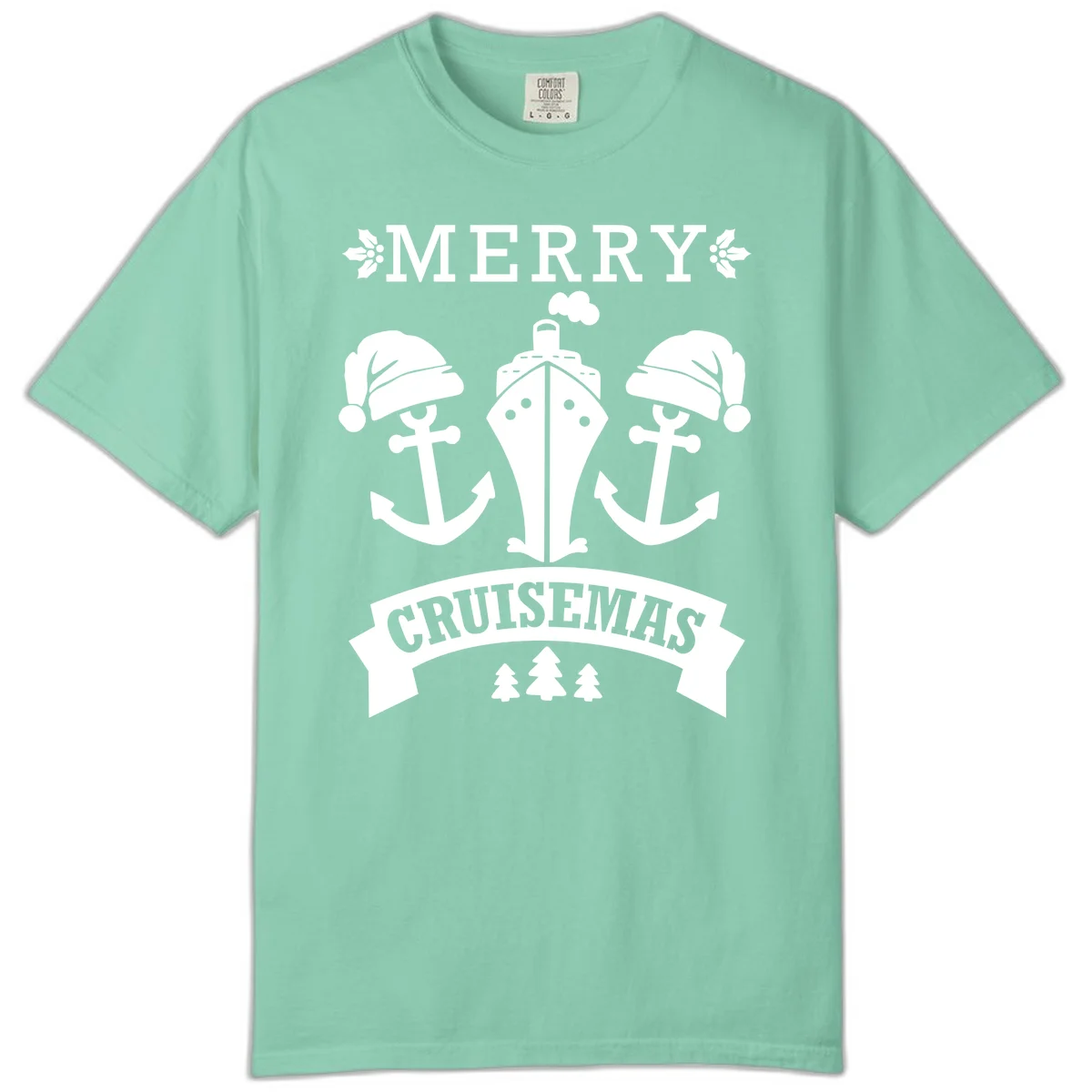 Merry Cruisemas Nautical Holiday Comfort Color in Island Reef
