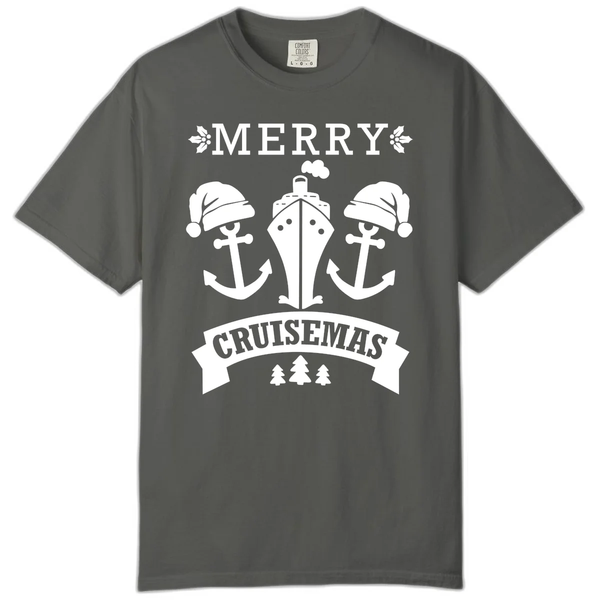 Merry Cruisemas Nautical Holiday Comfort Color in Pepper