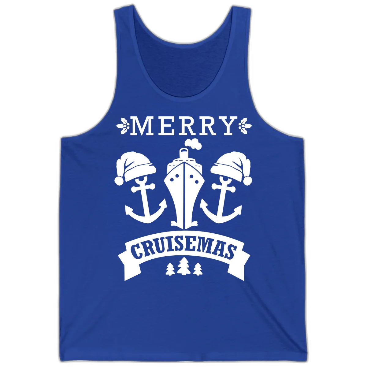 Merry Cruisemas Nautical Holiday Tank in True Royal
