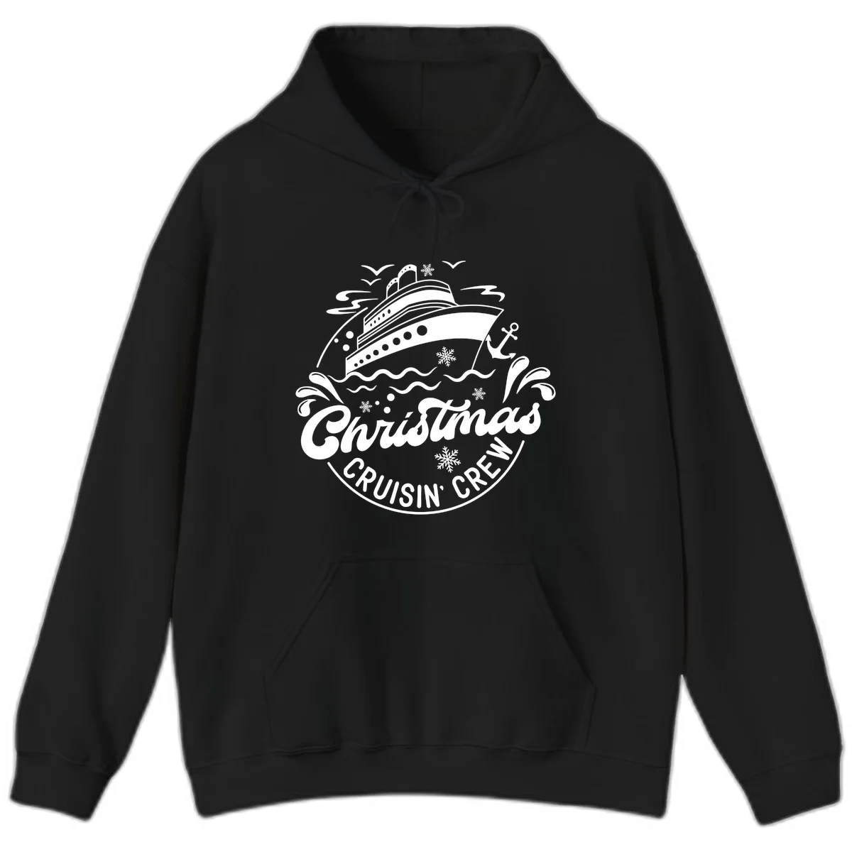 Christmas Cruisin' Crew Hoodie in Black