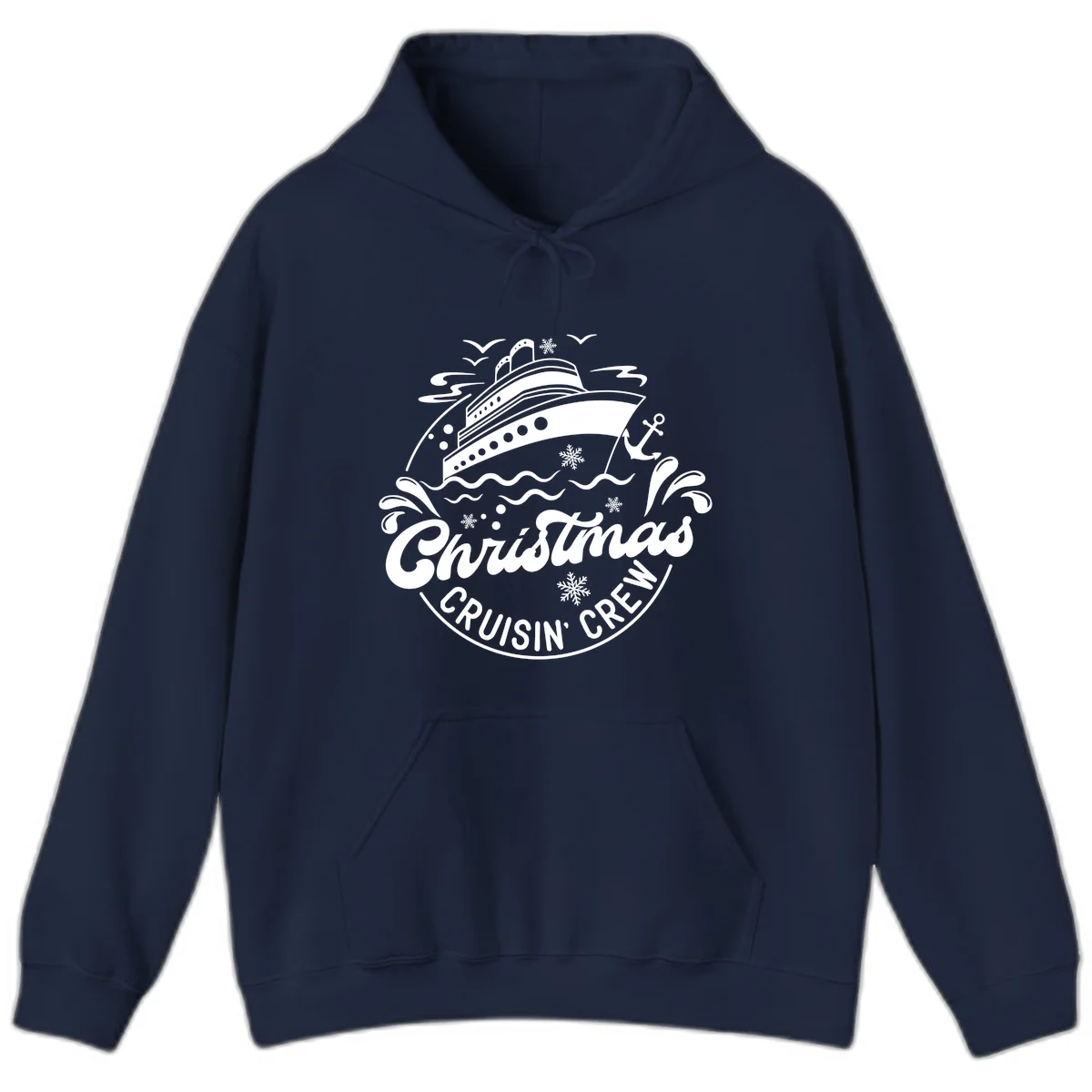 Christmas Cruisin' Crew Hoodie in Navy