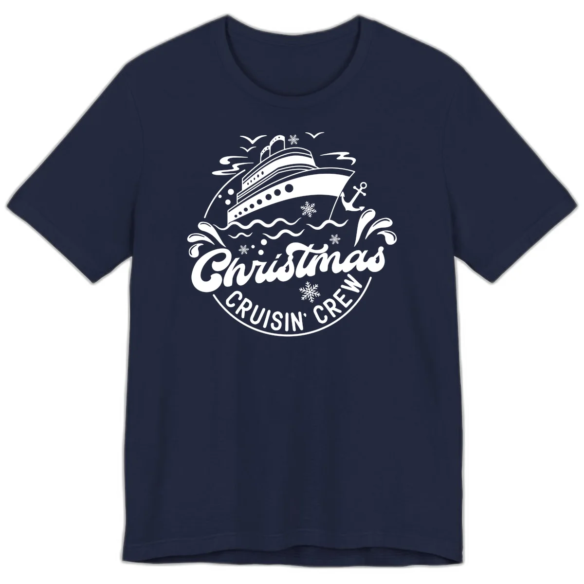 Christmas Cruisin' Crew Premium T-Shirt in Navy