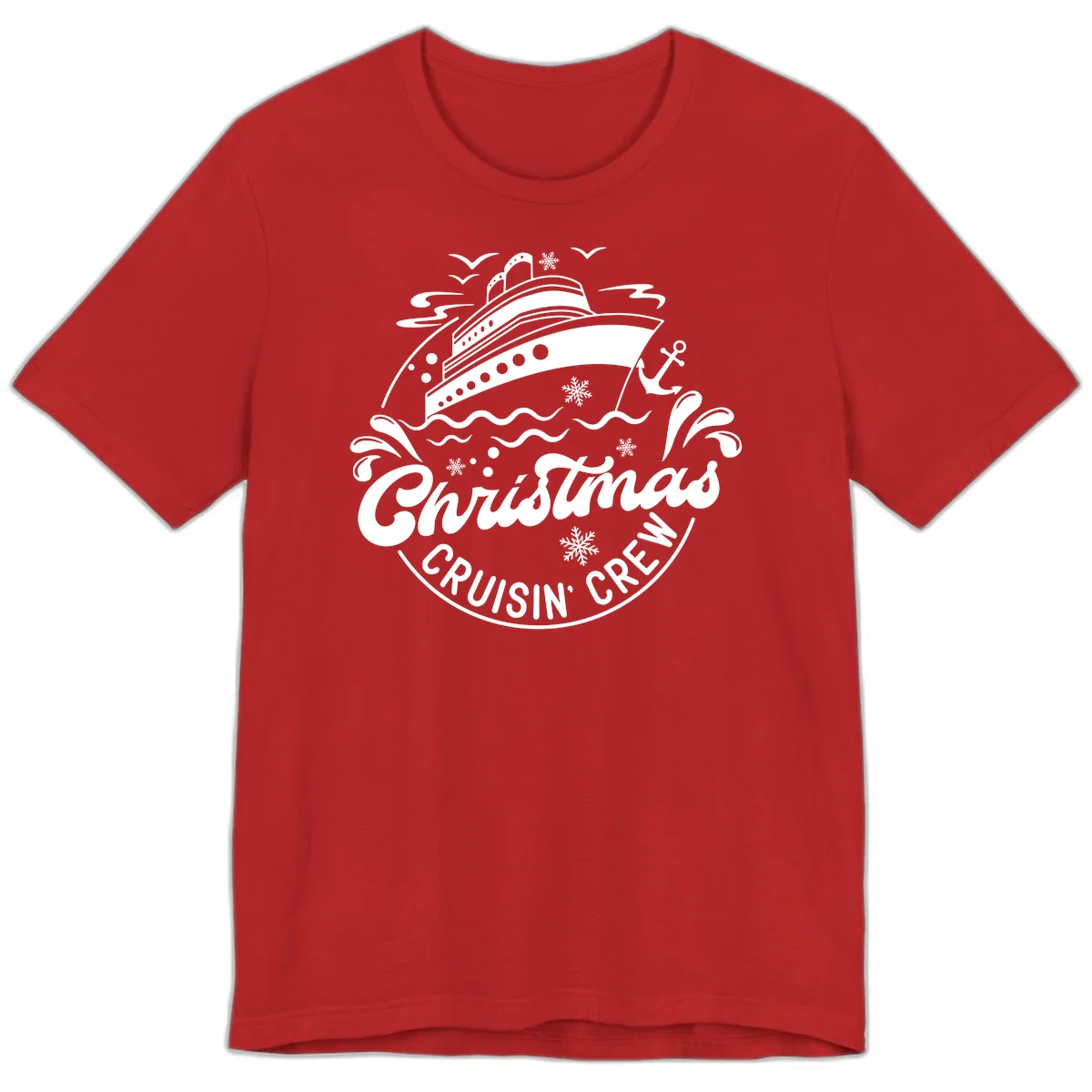 Christmas Cruisin' Crew Premium T-Shirt in Red