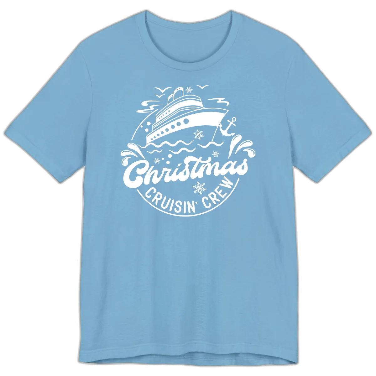 Christmas Cruisin' Crew Premium T-Shirt in Ocean Blue