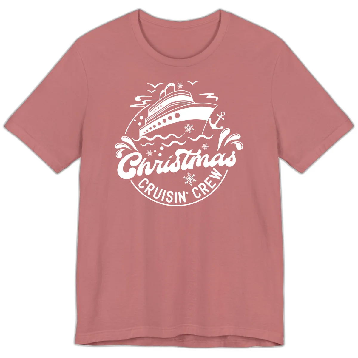 Christmas Cruisin' Crew Premium T-Shirt in Mauve