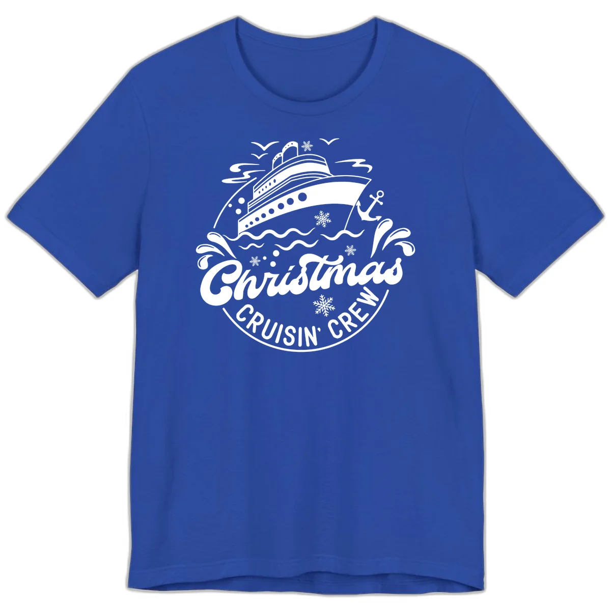 Christmas Cruisin' Crew Premium T-Shirt in True Royal