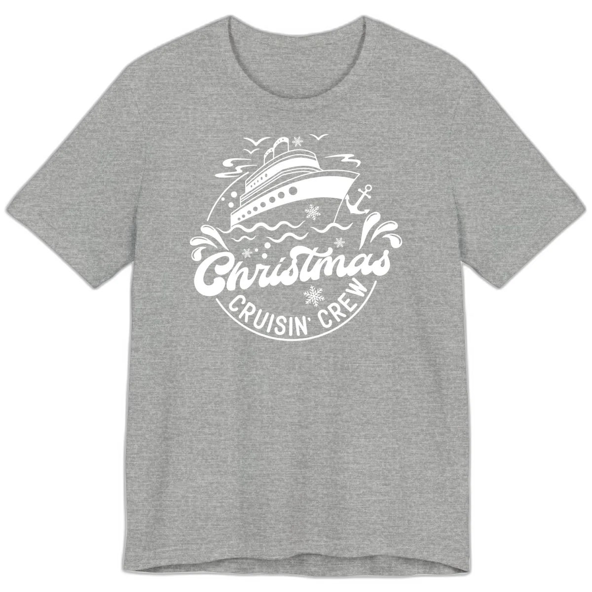 Christmas Cruisin' Crew Premium T-Shirt in Athletic Heather