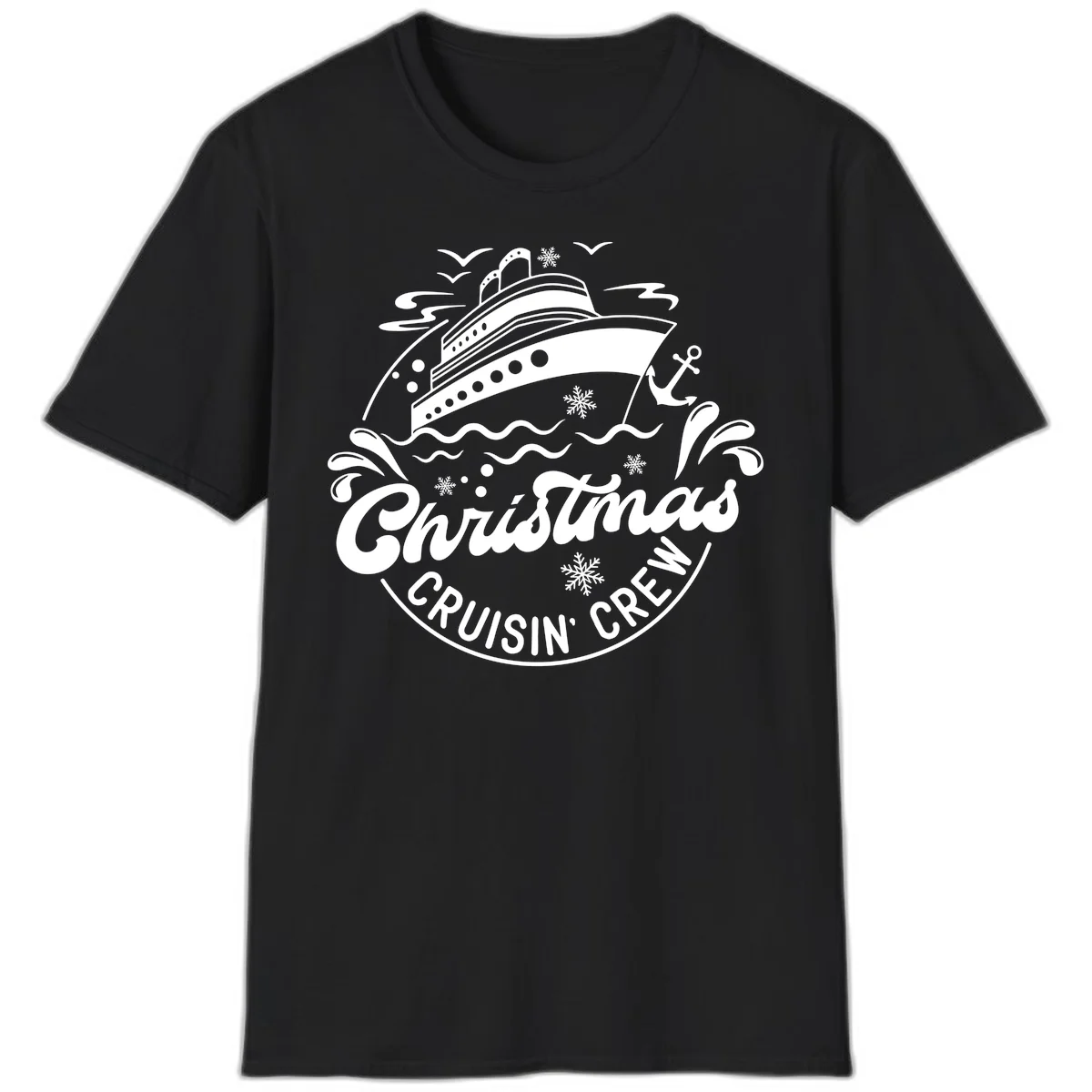 Christmas Cruisin' Crew T-Shirt in Black