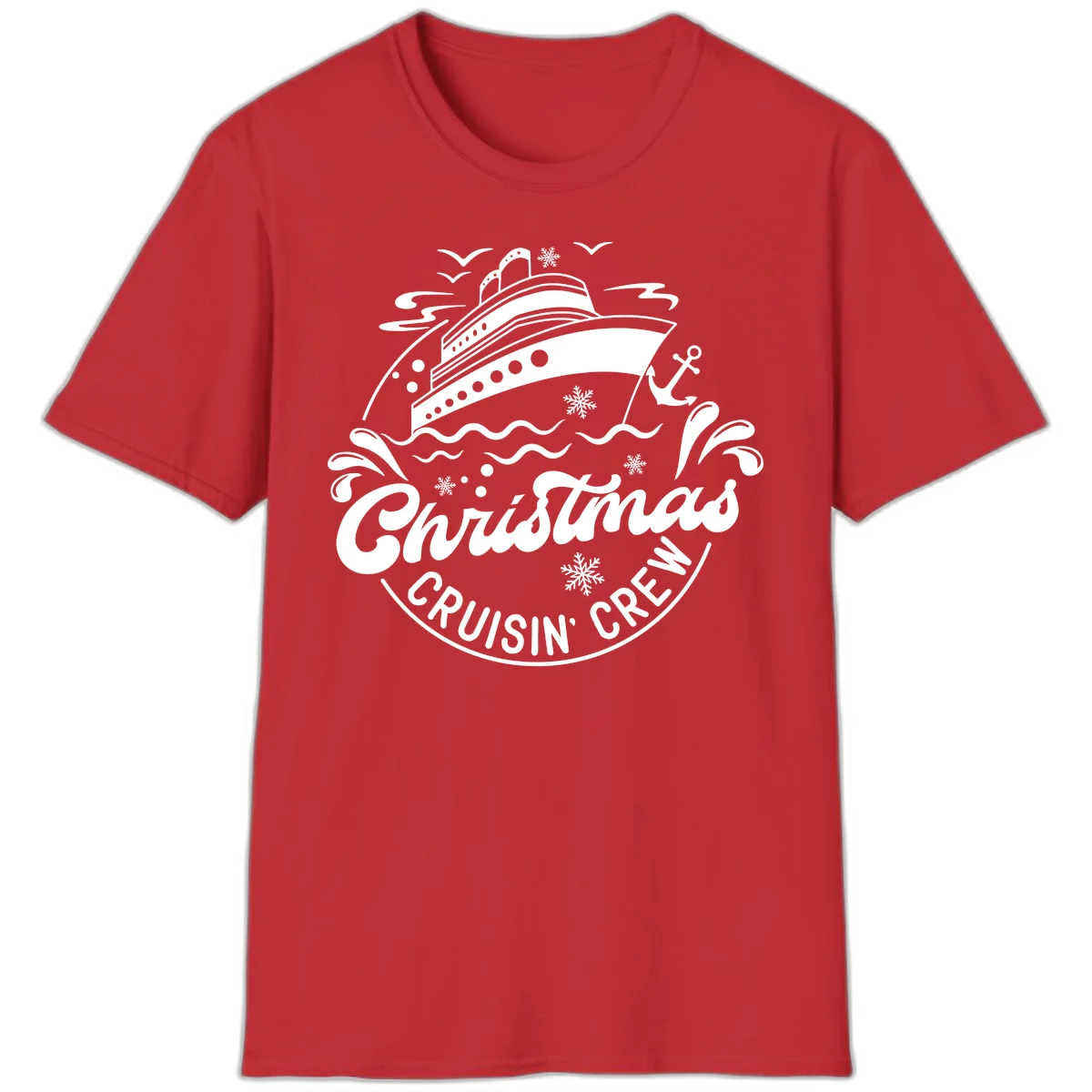 Christmas Cruisin' Crew T-Shirt in Red