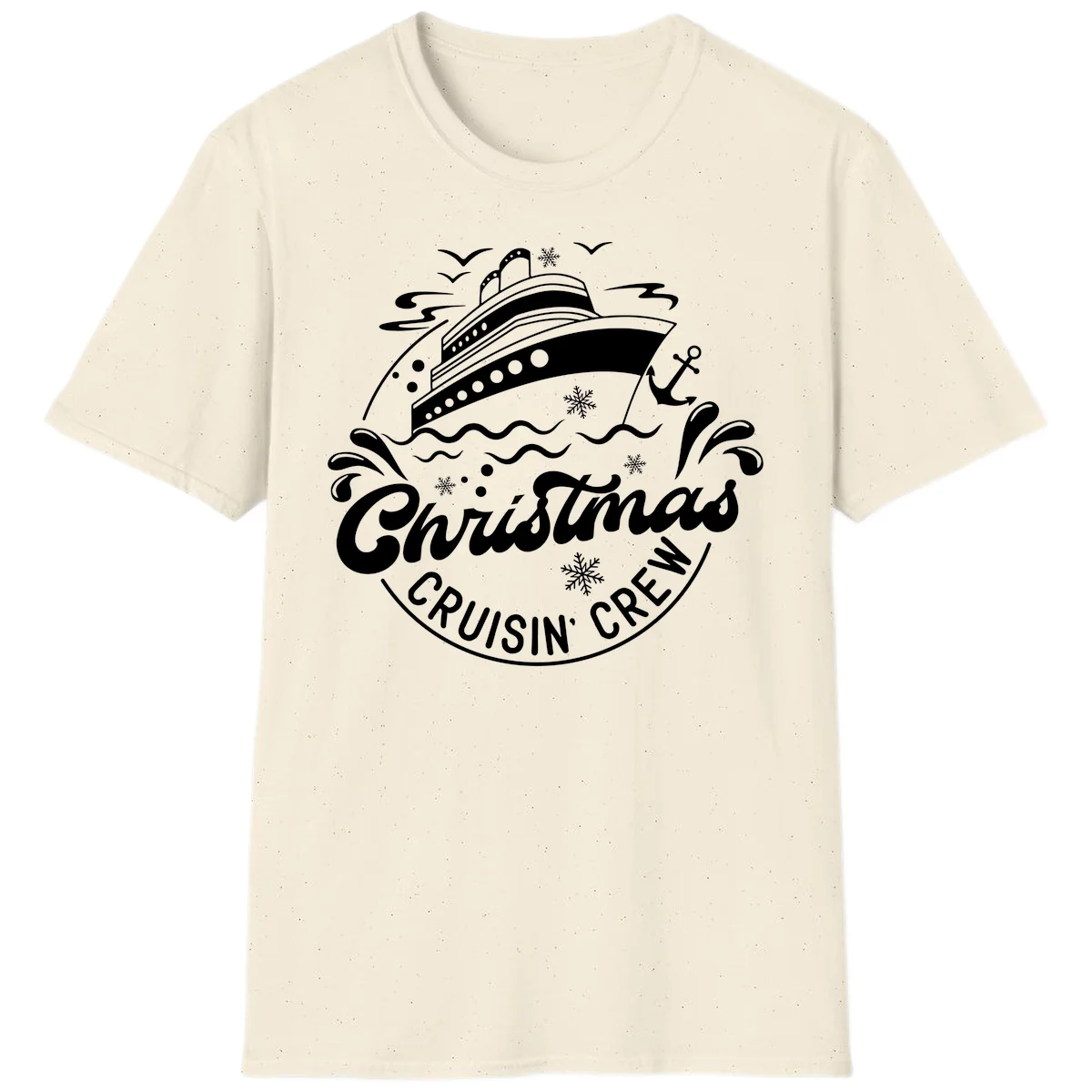 Christmas Cruisin' Crew T-Shirt in Natural
