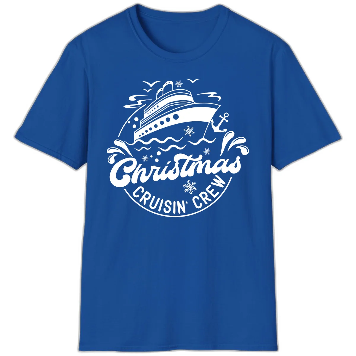 Christmas Cruisin' Crew T-Shirt in Royal