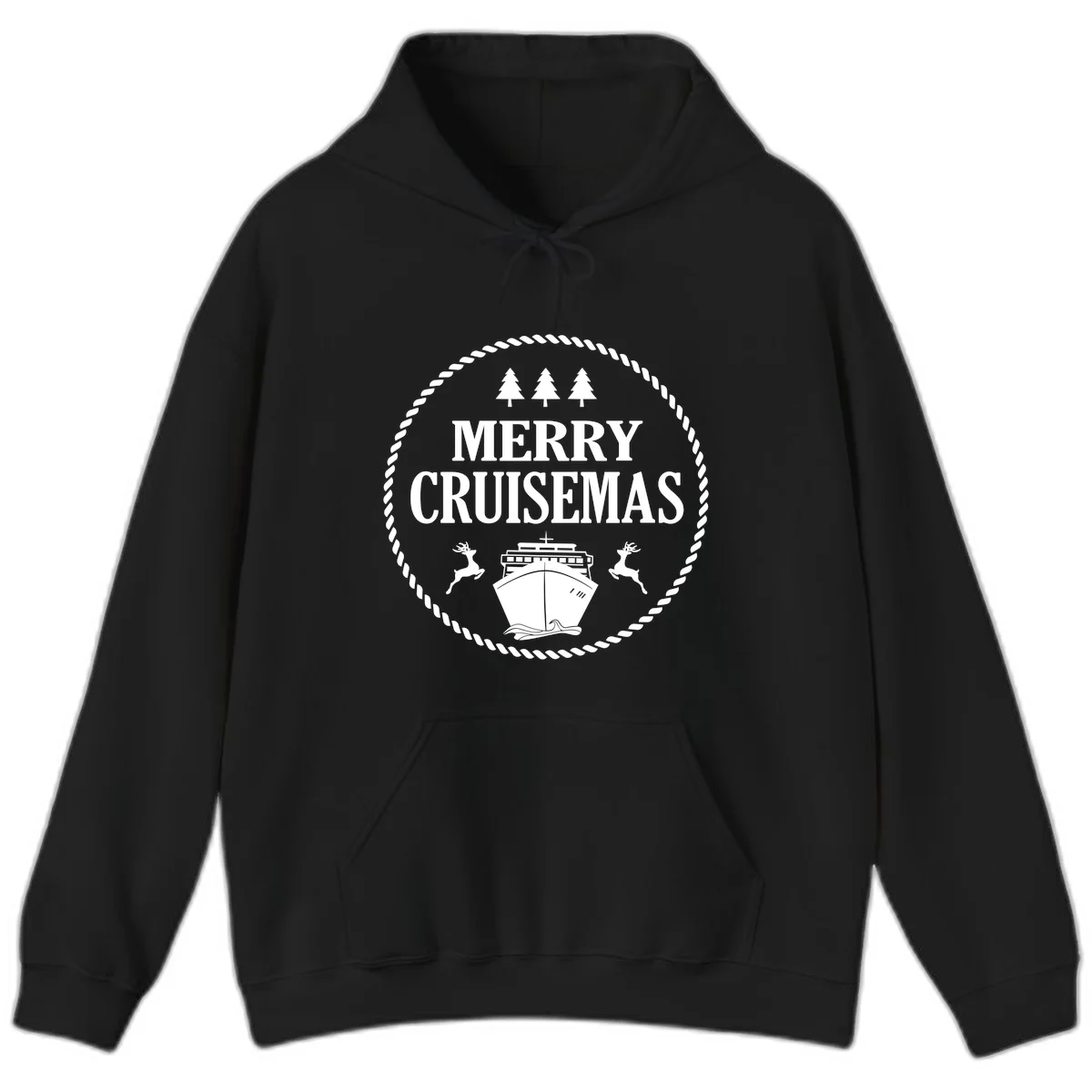 Merry Cruisemas Hoodie in Black