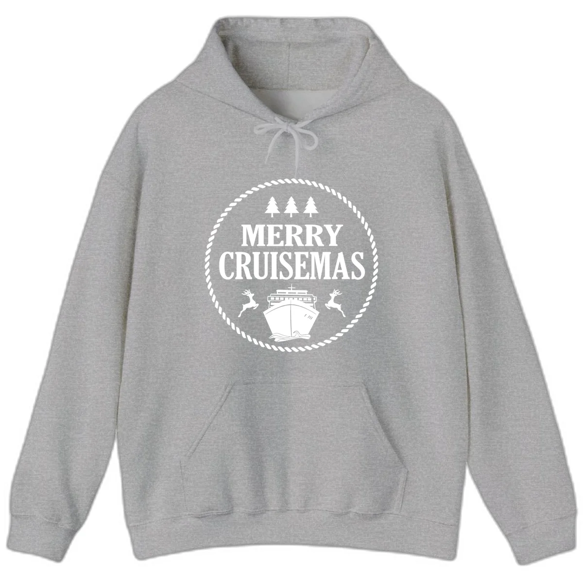 Merry Cruisemas Hoodie in Sport Grey