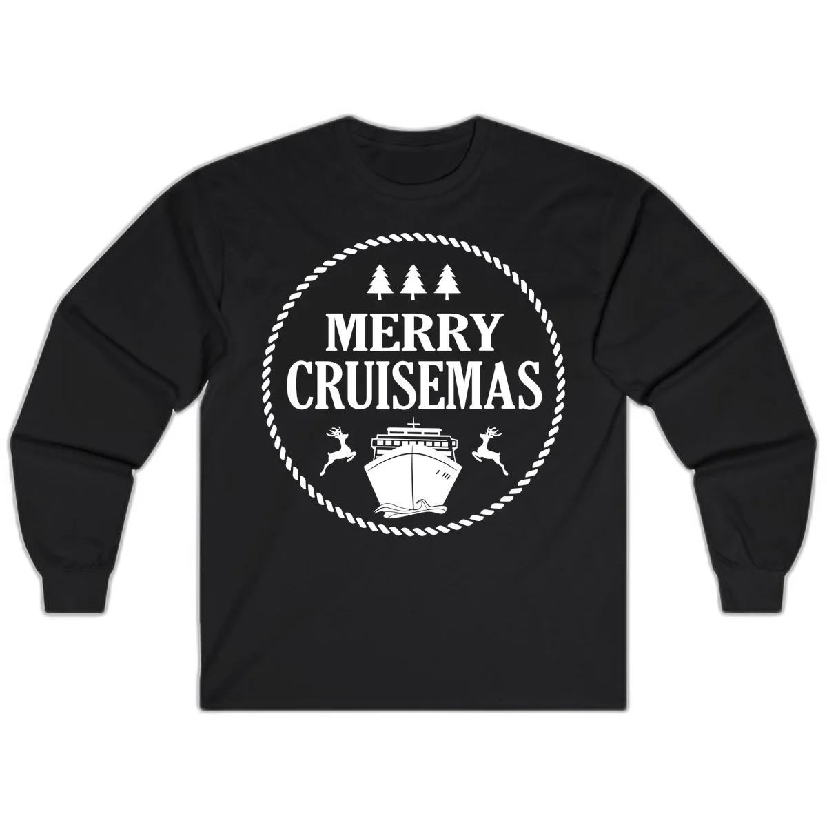 Merry Cruisemas Long Sleeve in Black