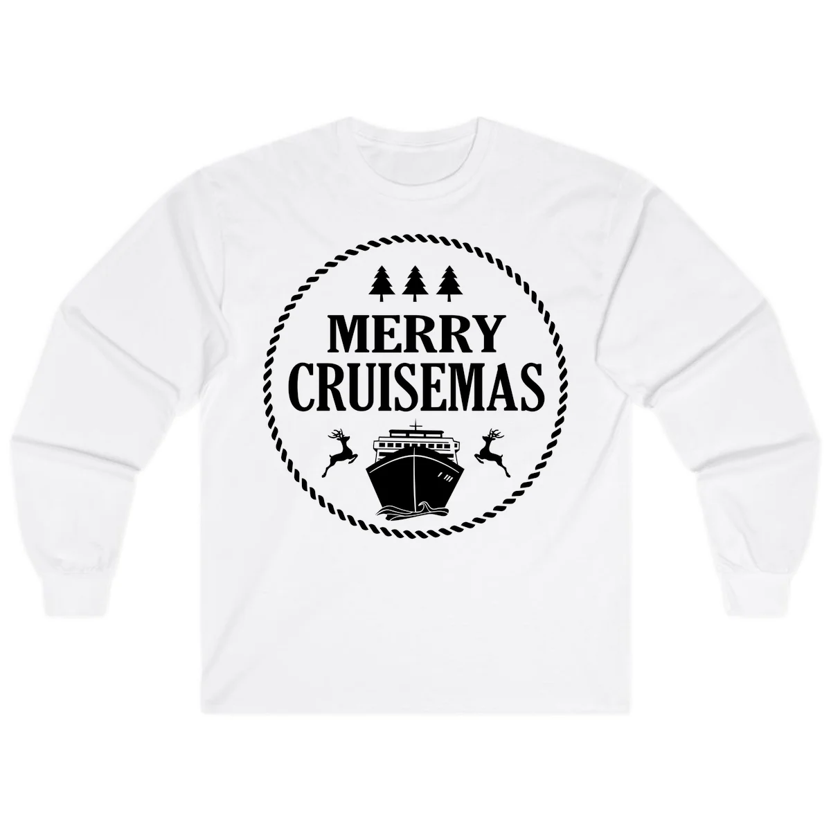 Merry Cruisemas Long Sleeve in White