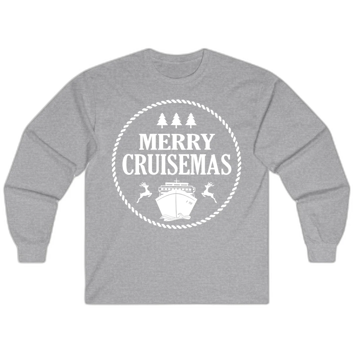 Merry Cruisemas Long Sleeve in Sport Grey