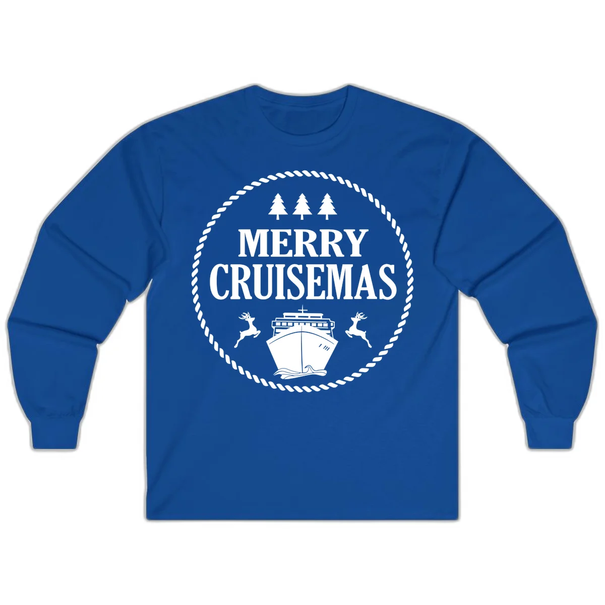 Merry Cruisemas Long Sleeve in Royal
