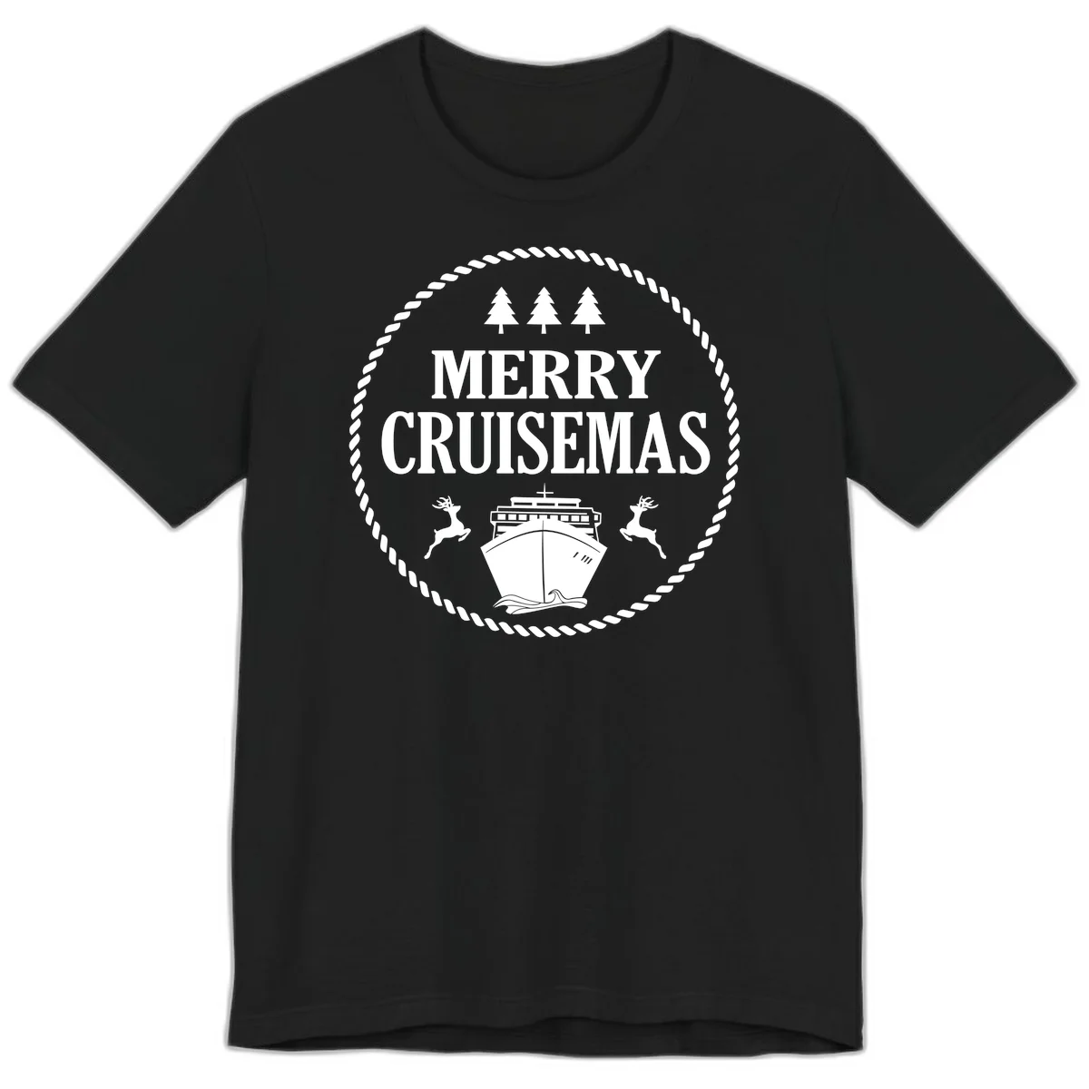Merry Cruisemas Premium T-Shirt in Black