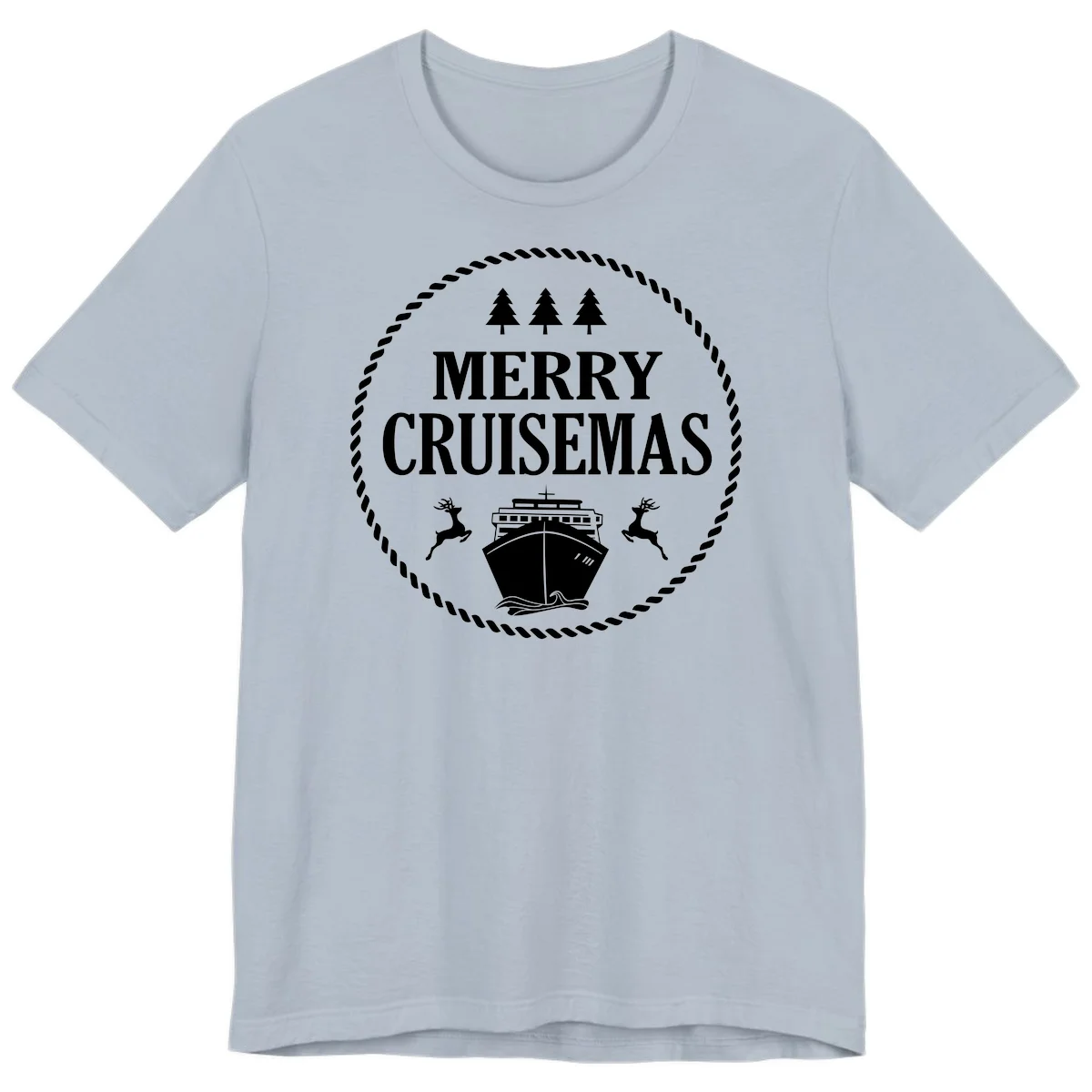 Merry Cruisemas Premium T-Shirt in Light Blue