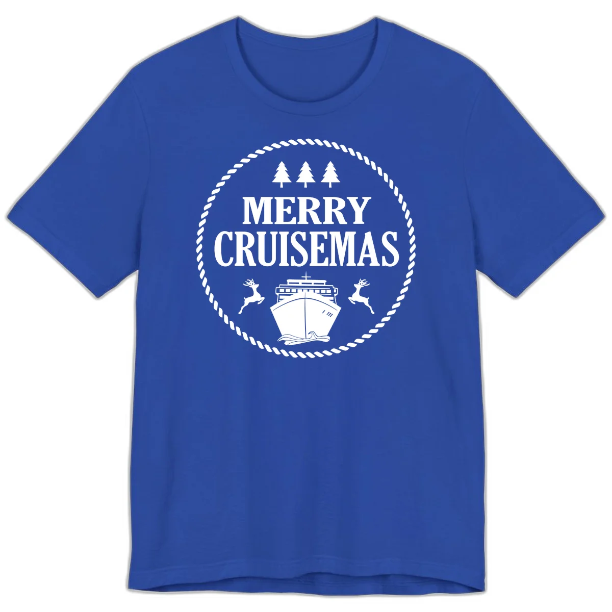 Merry Cruisemas Premium T-Shirt in True Royal