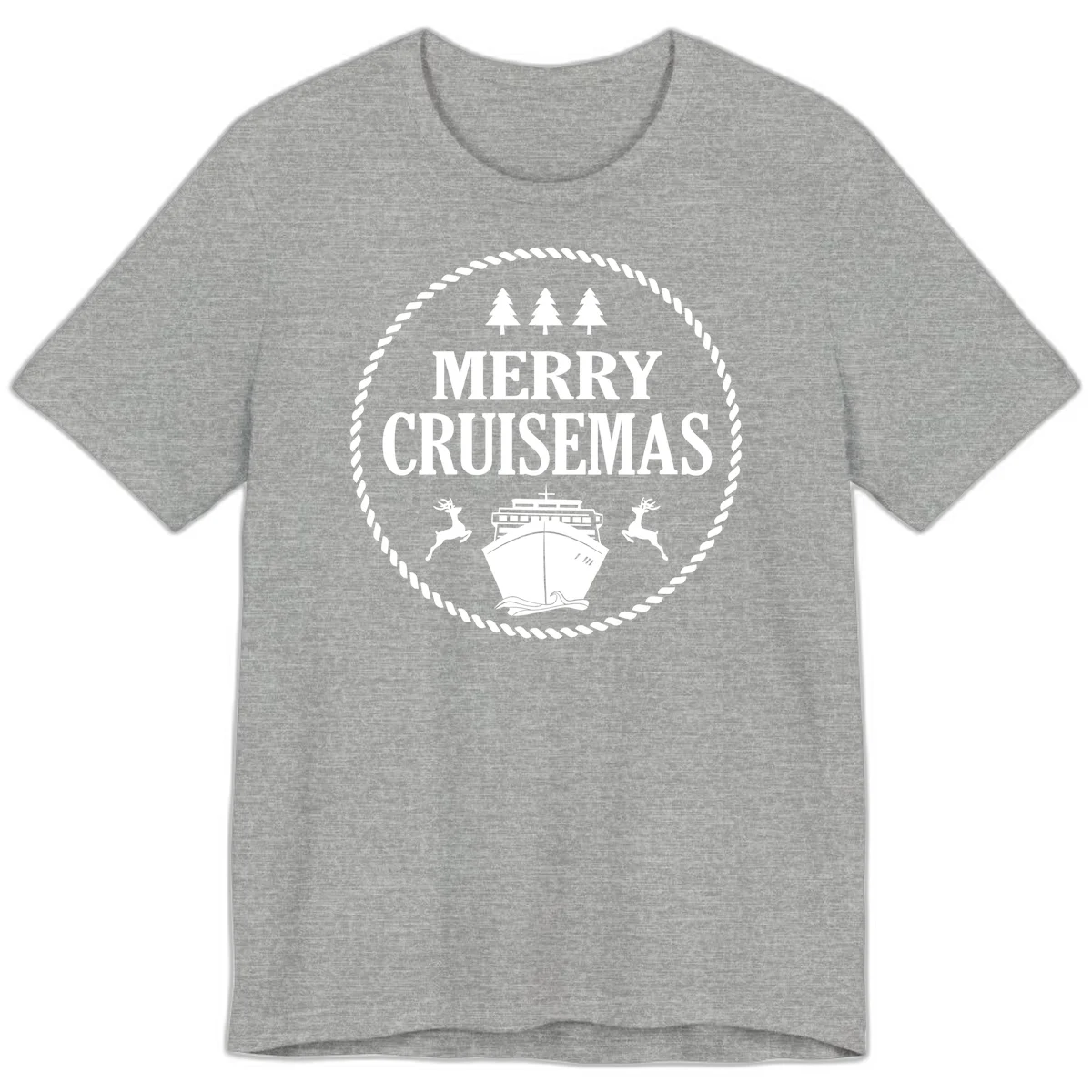 Merry Cruisemas Premium T-Shirt in Athletic Heather