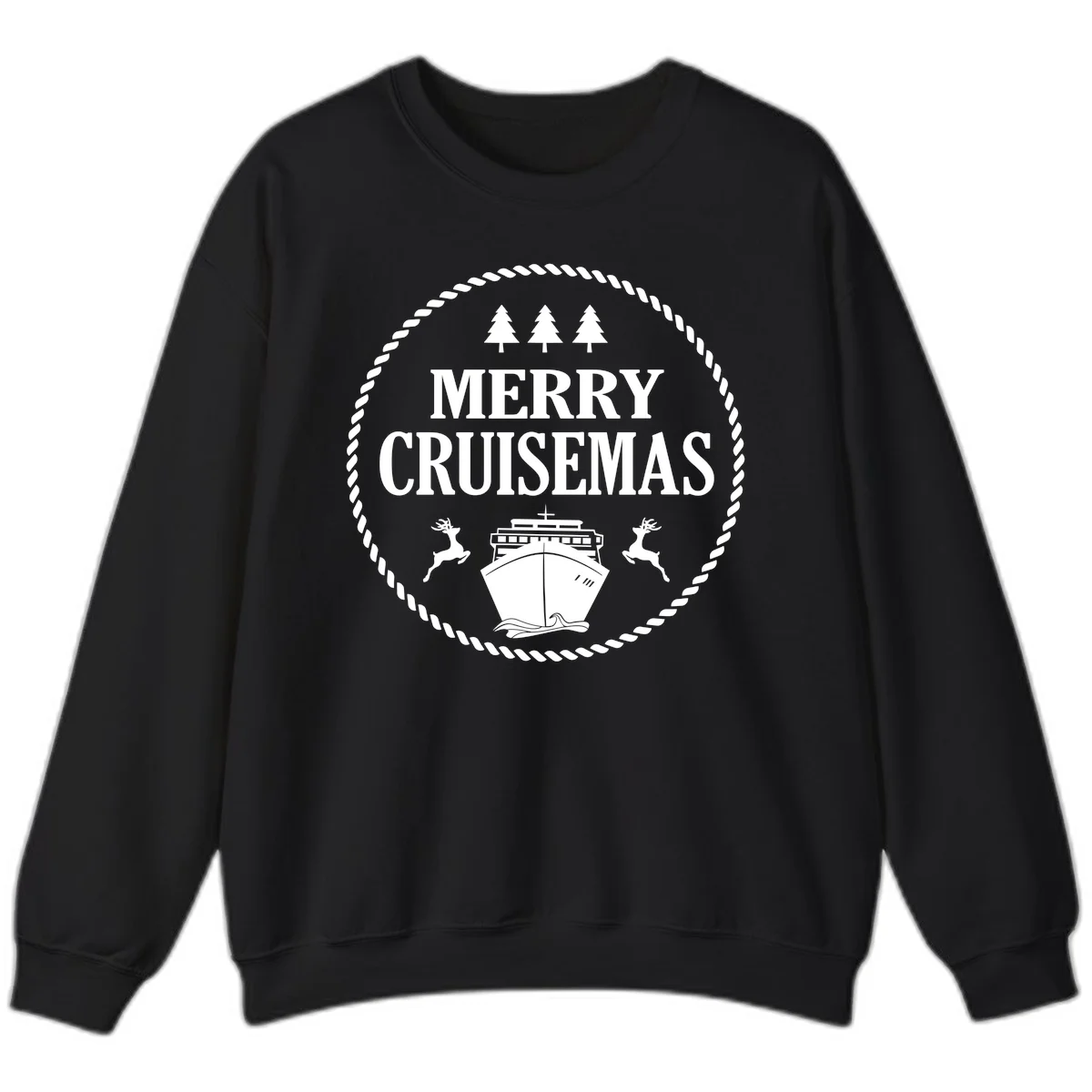 Merry Cruisemas Sweatshirt in Black