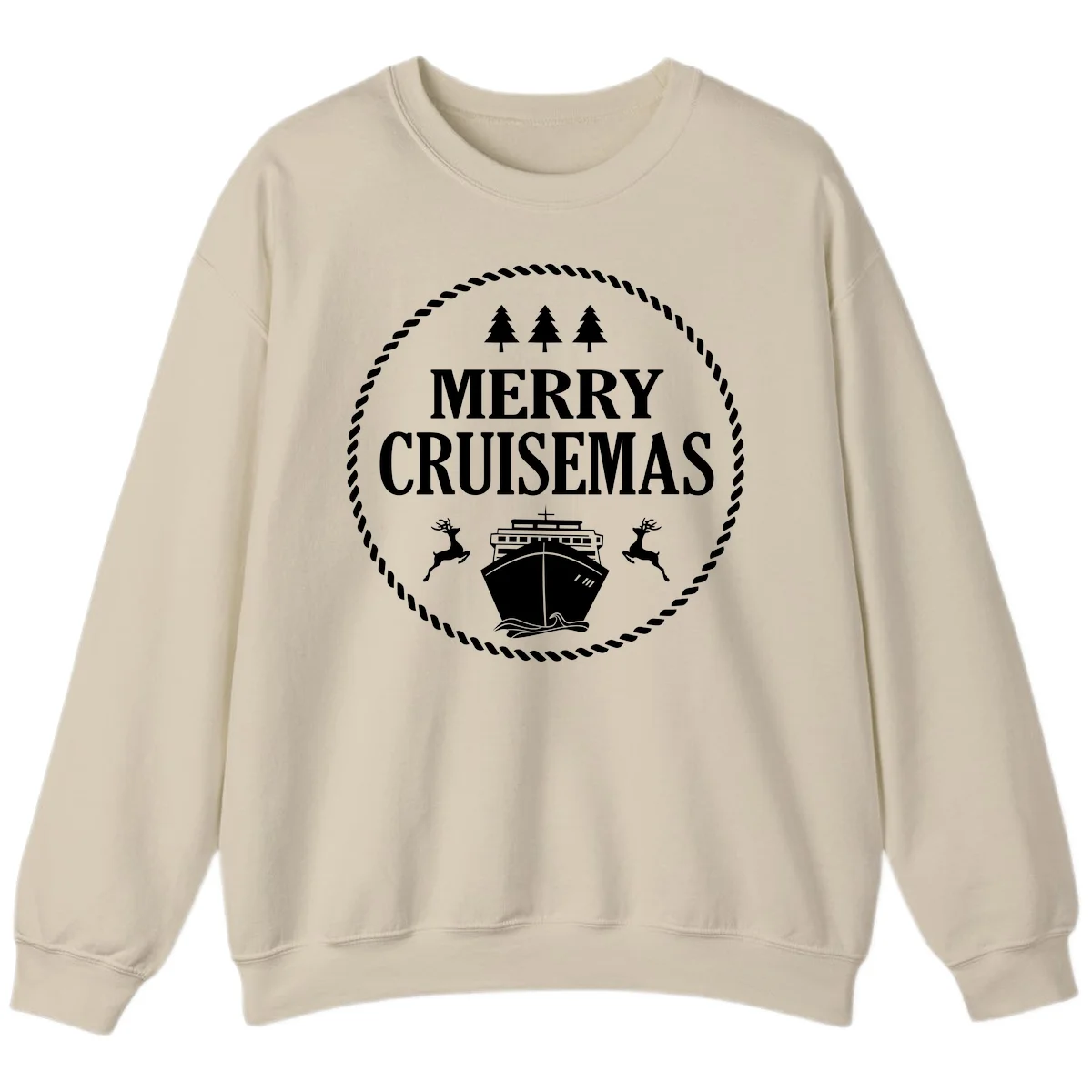 Merry Cruisemas Sweatshirt in Sand