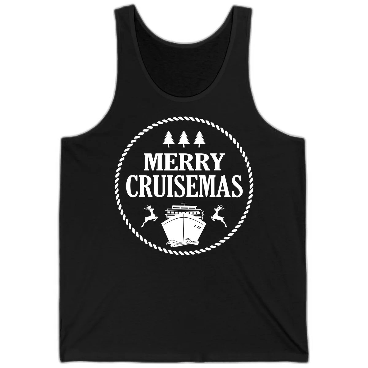 Merry Cruisemas Tank Top in Black