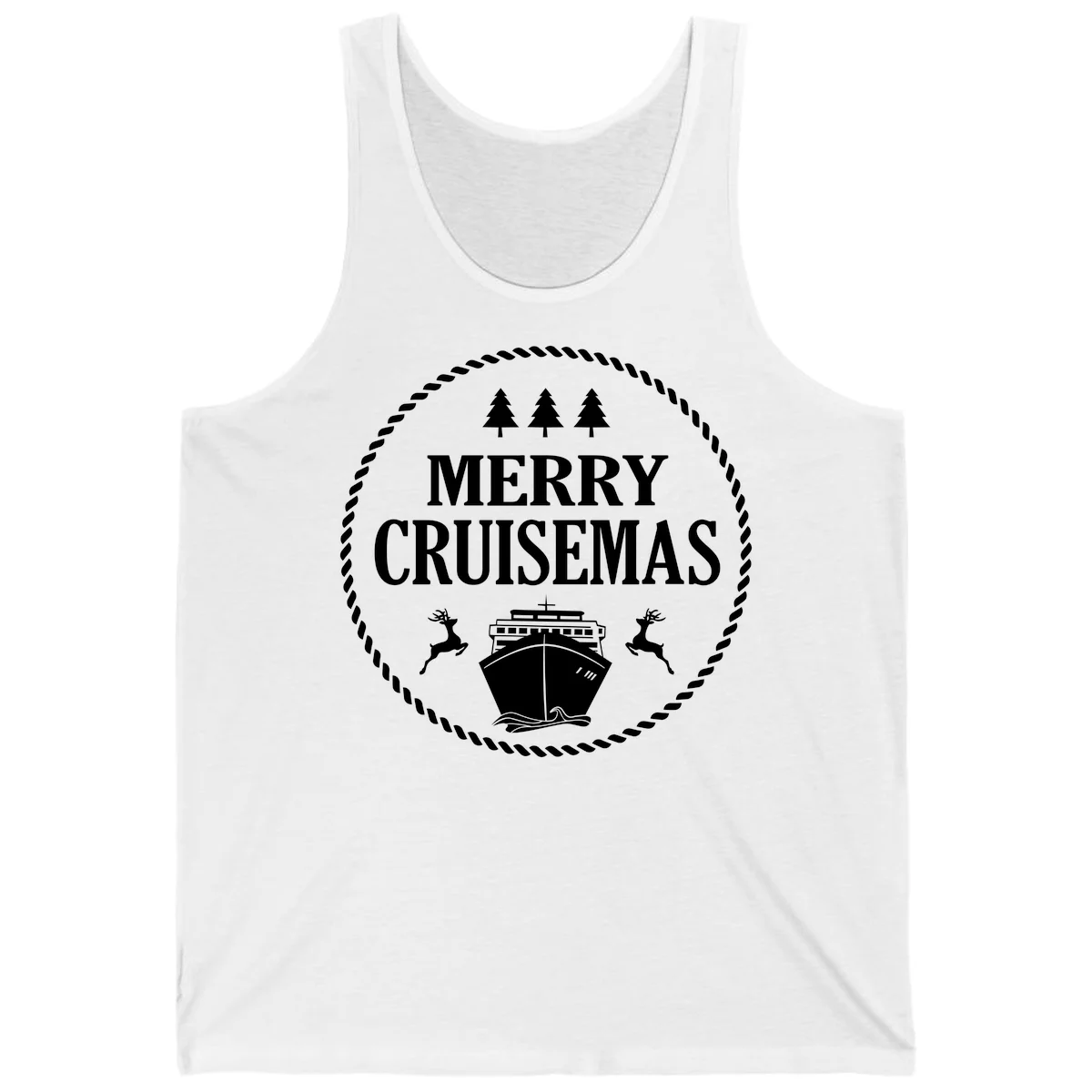 Merry Cruisemas Tank Top in White