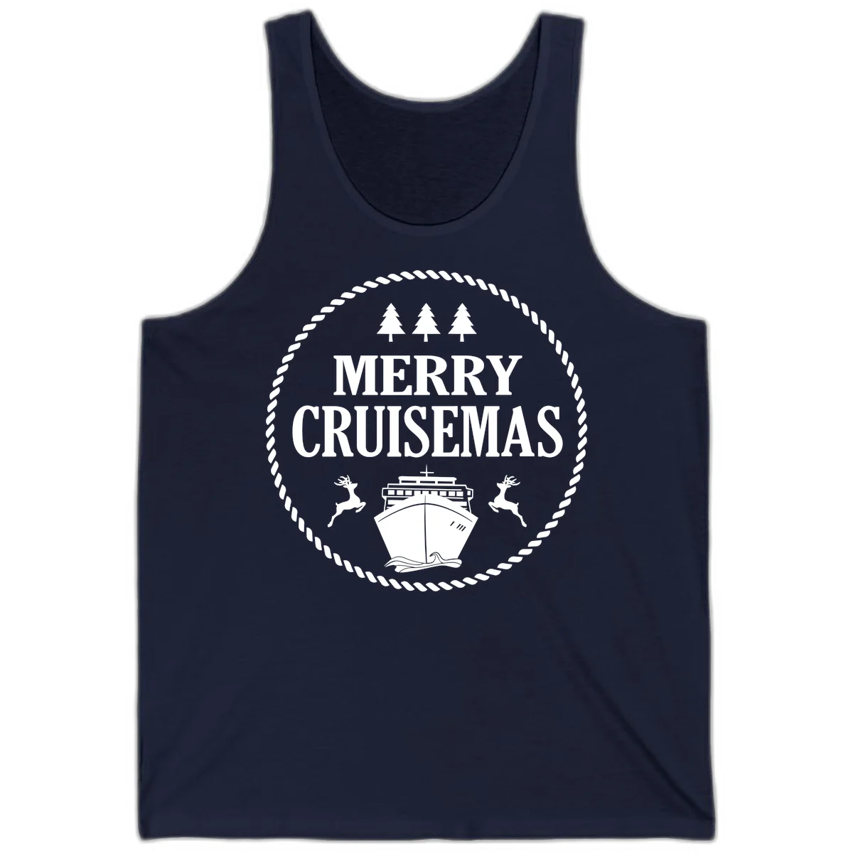 Merry Cruisemas Tank Top in Navy