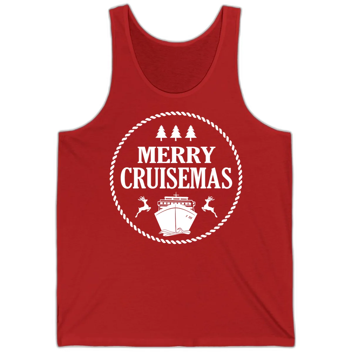 Merry Cruisemas Tank Top in Red