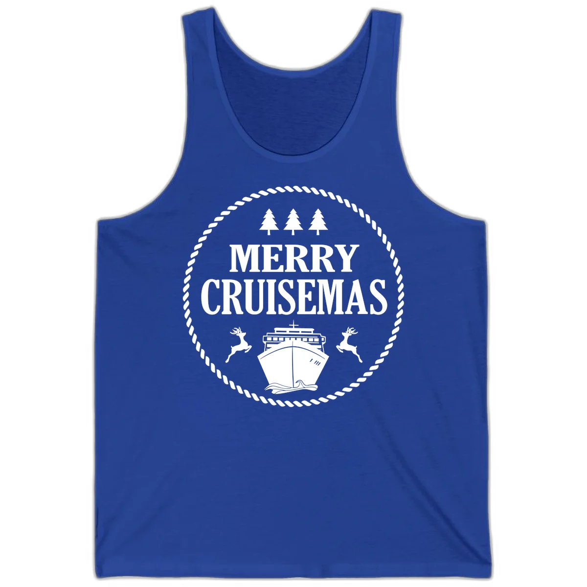 Merry Cruisemas Tank Top in True Royal