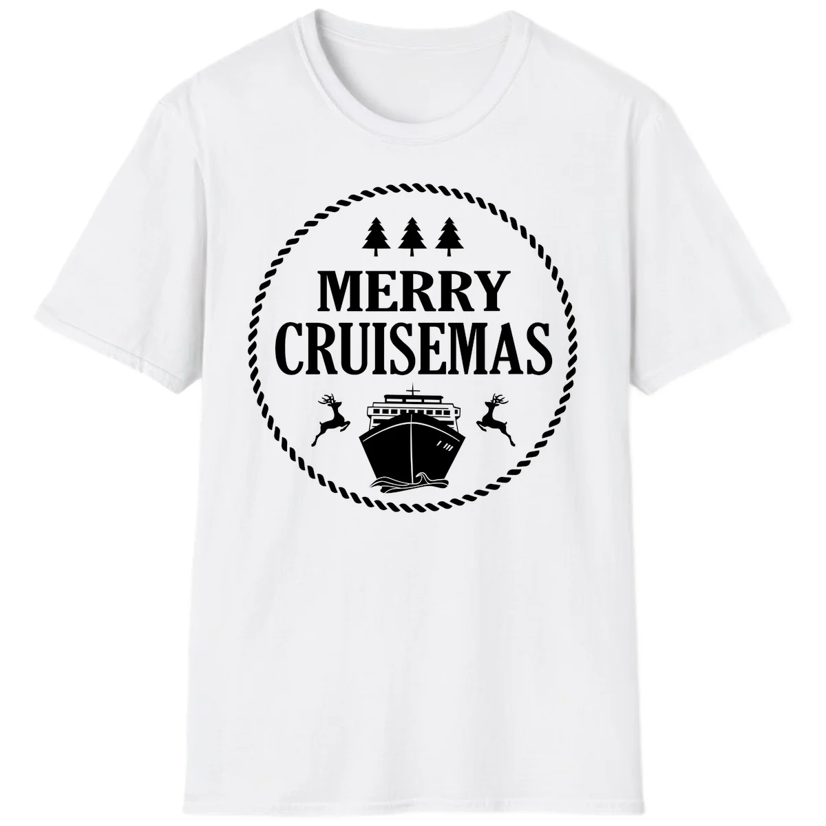 Merry Cruisemas T-Shirt in White