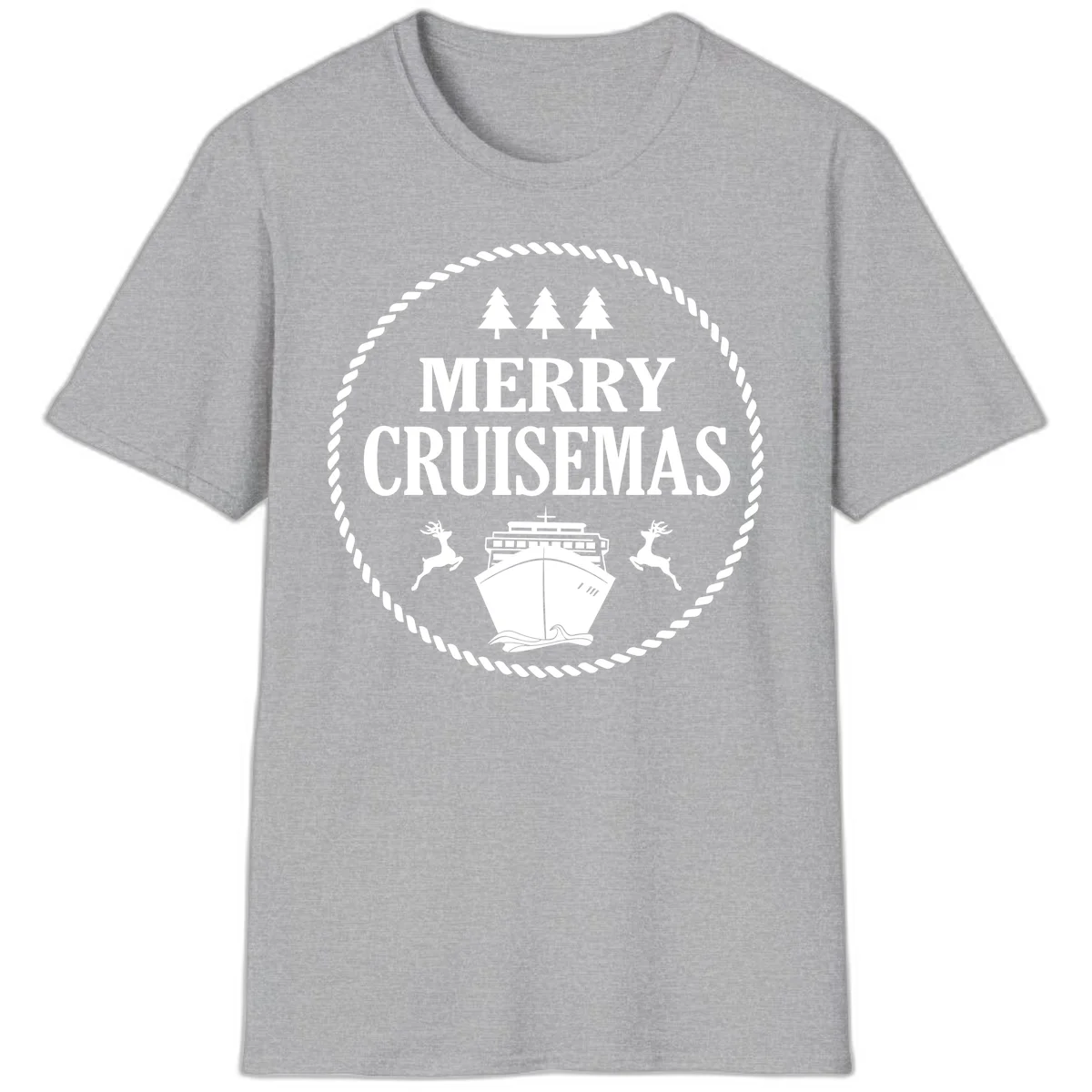 Merry Cruisemas T-Shirt in Sport Grey